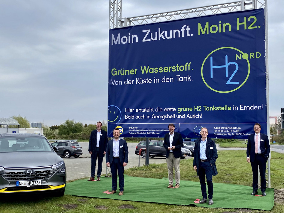 Energiepark Emden geht in die zweite Stufe: H2NORD erzeugt Wasserstoff „Von der Küste in den Tank“