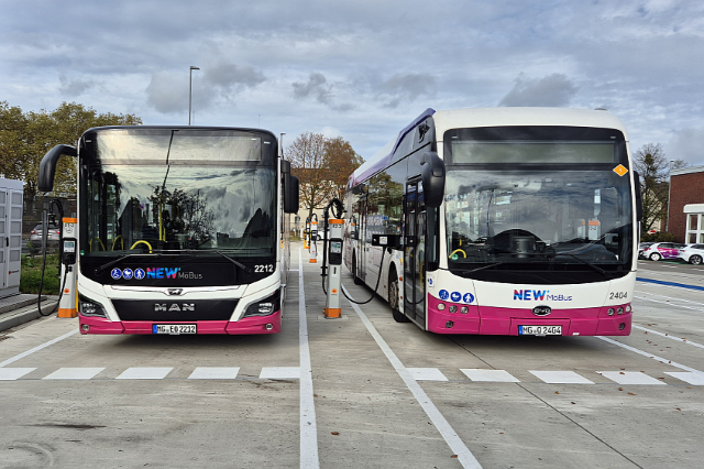 Ladeinfrastruktur für die E-Bus-Flotte von NEW