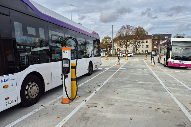 Ladeinfrastruktur für die E-Bus-Flotte von NEW