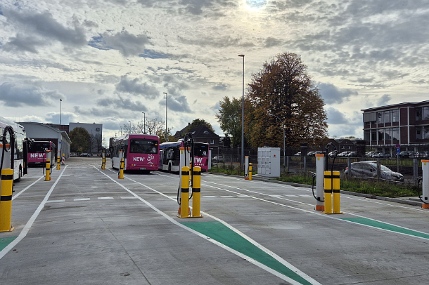 Ladeinfrastruktur für die E-Bus-Flotte von NEW